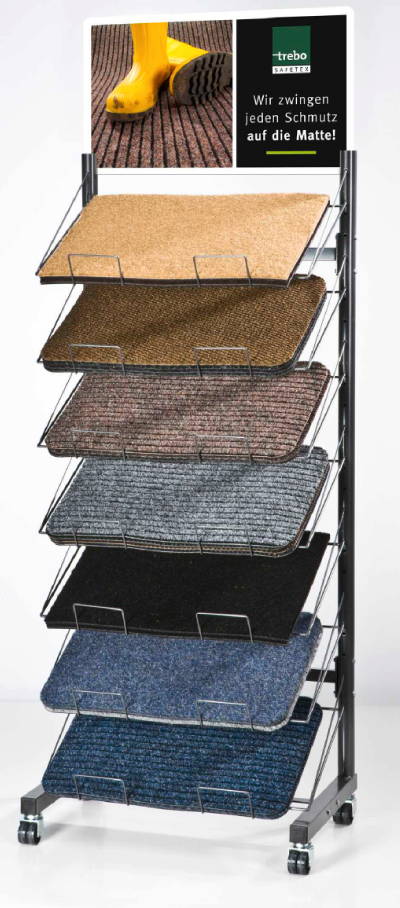 Trebo zwingt den Schmutz auf die Matte