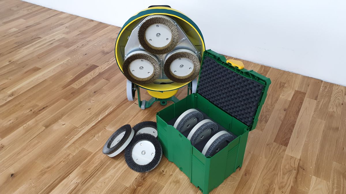 Bürstteller geben Böden Struktur