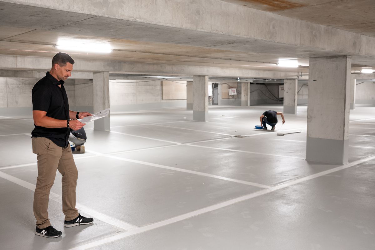 Top-Boden für sicheres Parken