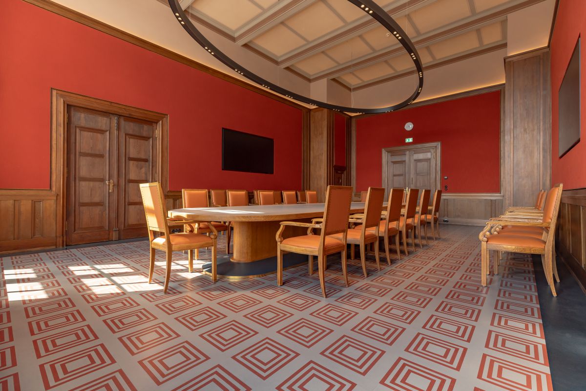 Linoleum-Intarsien nach historischem Vorbild 