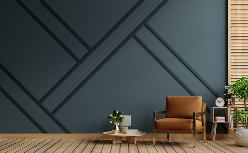 Kreative Wandgestaltung mit Leisten