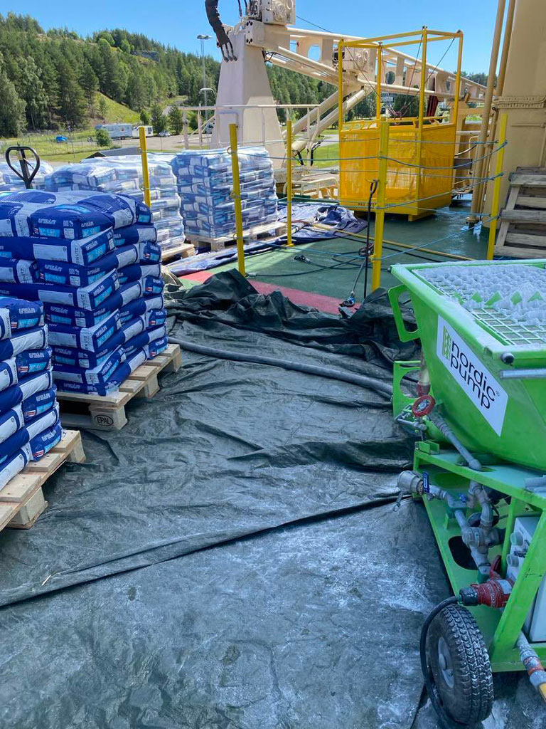 Schnelle Bodensanierung auf dem Eisbrecher 