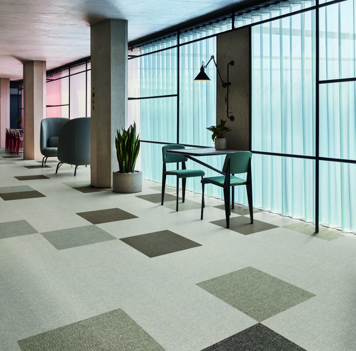 Robuster Vinylbelag mit textiler Optik