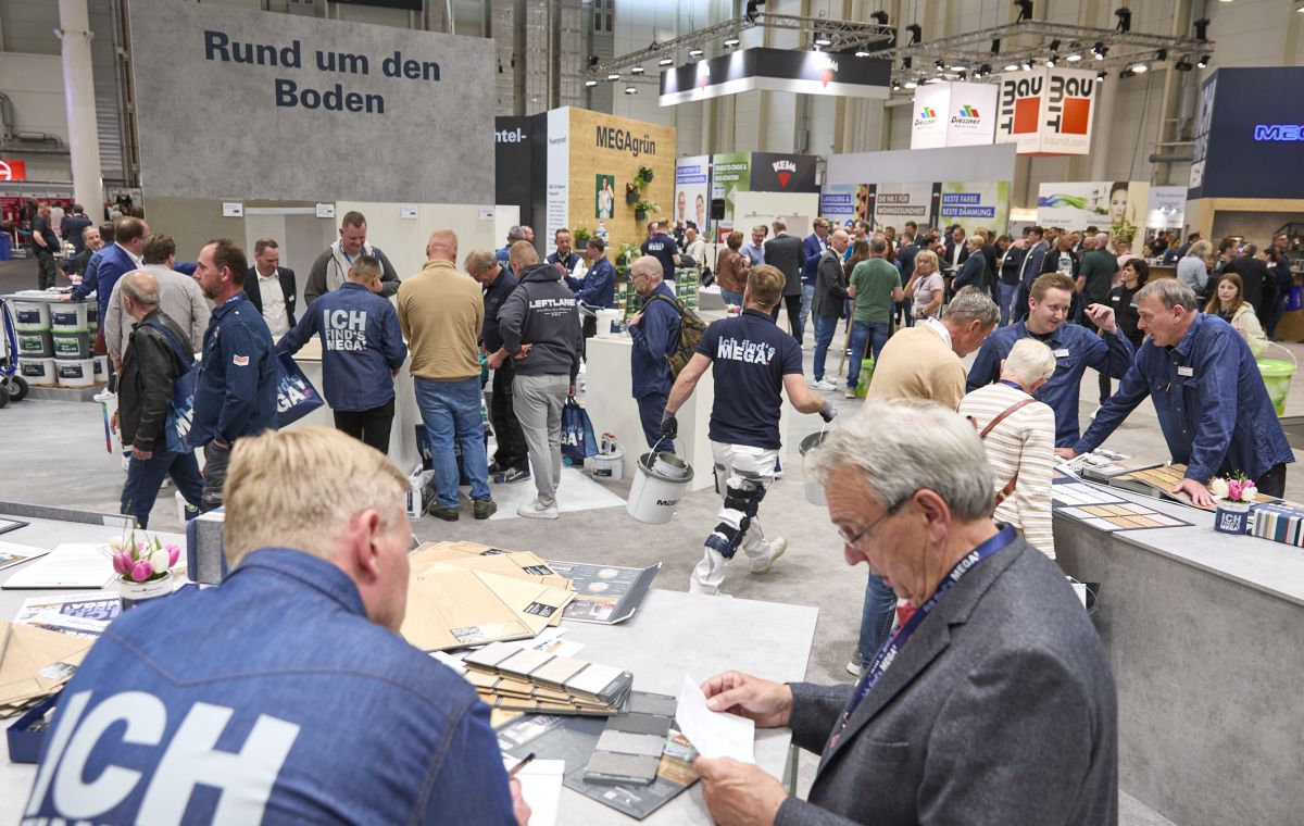 Der eigene Messestand der Mega nahm mehr als 400m<span class="hoch">2</span> Fläche ein. Dort präsentierte der Großhändler unter anderem neue Mega-Produkte sowie die Finanzierungslösungen der gruppeneigenen MKB Mittelstandskreditbank für das Handwerk.<br> Großhändler lockt über 6.300 Besucher nach Hamburg