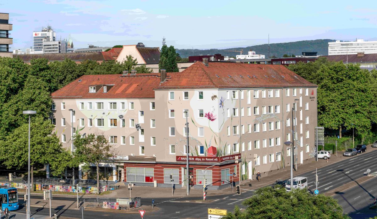 Wohnhaus wird ein städtischer Blickfang