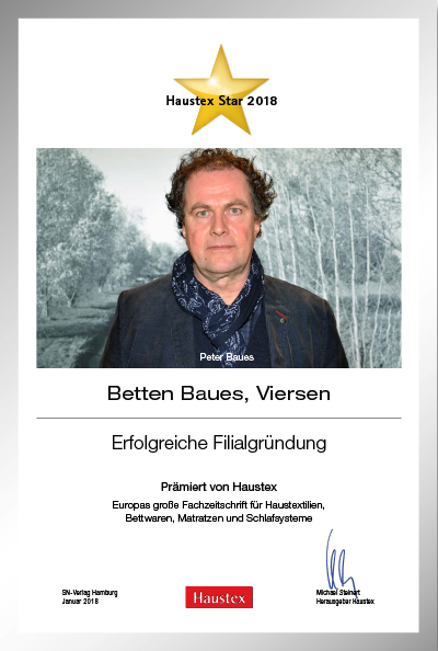 Betten Baues-Bettenfachhändler Urkunde Betten Baues
