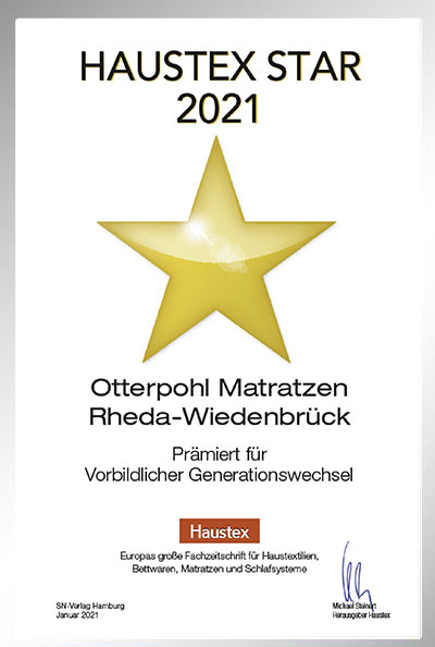 Matratzen Otterpohl-Bettenfachhändler Urkunde Matratzen Otterpohl