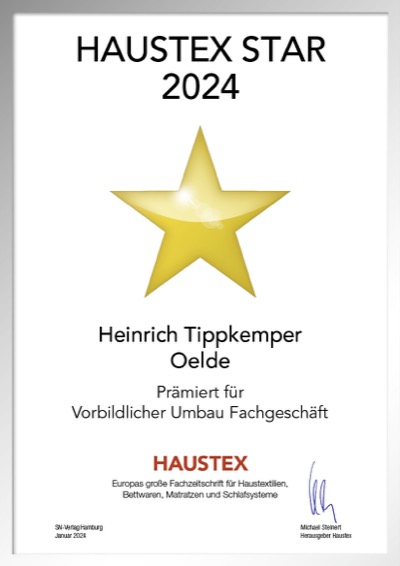 Heinrich Tippkemper OHG-Bettenfachhändler Urkunde Heinrich Tippkemper OHG