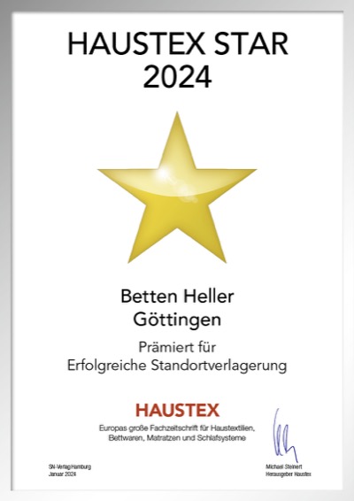 Betten Heller-Bettenfachhändler Urkunde Betten Heller