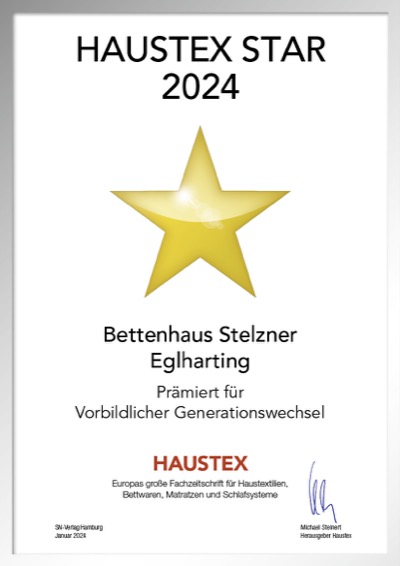 Bettenhaus Stelzner GbR-Bettenfachhändler Urkunde Bettenhaus Stelzner GbR