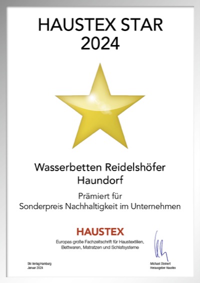 Traumwerktstatt Terhardt GmbH-Bettenfachhändler Urkunde Traumwerktstatt Terhardt GmbH