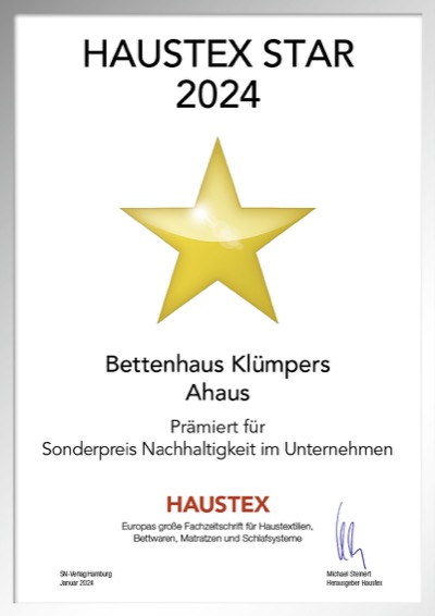 Betten Sauer-Bettenfachhändler Urkunde Betten Sauer