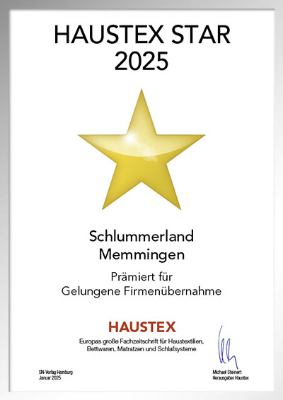 Schlummerland Martin Wartig e.K.-Bettenfachhändler Urkunde Schlummerland Martin Wartig e.K.