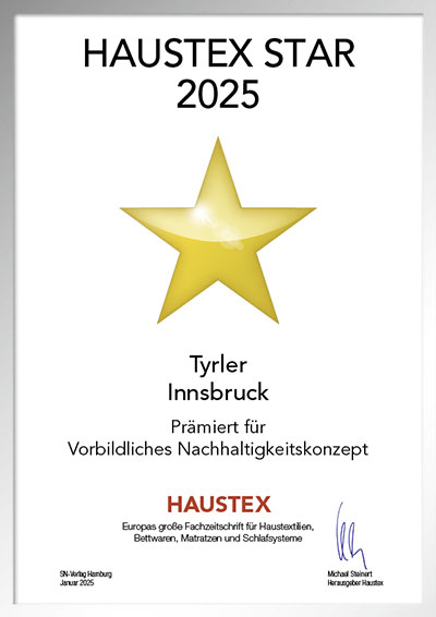Tyrler seit 1825 Studio Handels GmbH-Bettenfachhändler Urkunde Tyrler seit 1825 Studio Handels GmbH