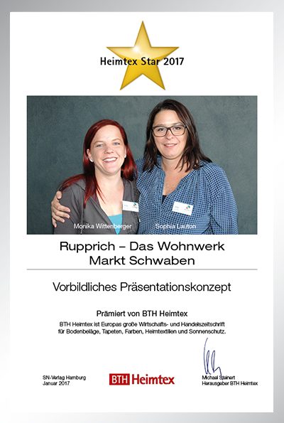 Rupprich – Das Wohnwerk-Bettenfachhändler Urkunde Rupprich – Das Wohnwerk