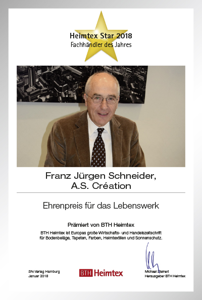 Franz Jürgen Schneider-Bettenfachhändler Urkunde Franz Jürgen Schneider