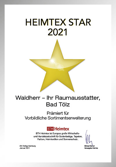 Waldherr – Ihr Raumausstatter-Bettenfachhändler Urkunde Waldherr – Ihr Raumausstatter