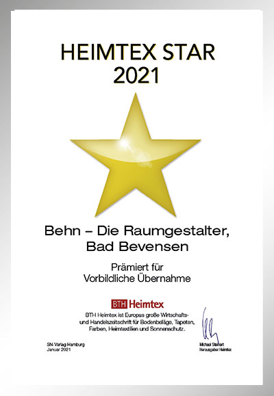 Glander Farben und Wohnstore-Bettenfachhändler Urkunde Glander Farben und Wohnstore