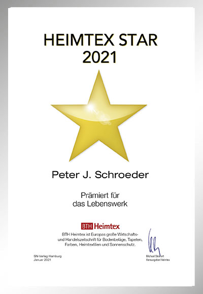 Peter J. Schroeder-Bettenfachhändler Urkunde Peter J. Schroeder
