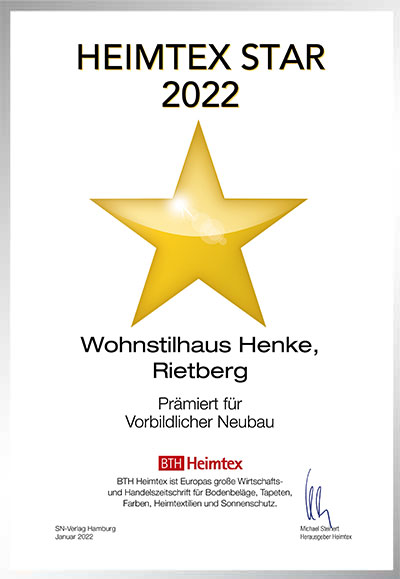 Das Wohnstilhaus Henke-Bettenfachhändler Urkunde Das Wohnstilhaus Henke