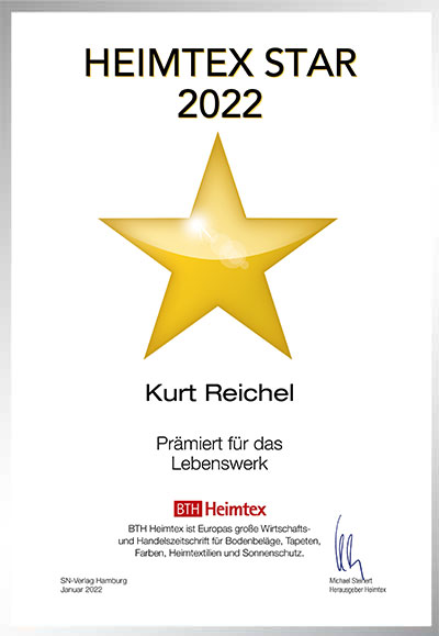 Kurt Reichel (FHR)-Bettenfachhändler Urkunde Kurt Reichel (FHR)