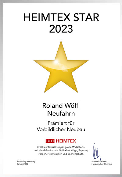 Wölfl GmbH-Bettenfachhändler Urkunde Wölfl GmbH