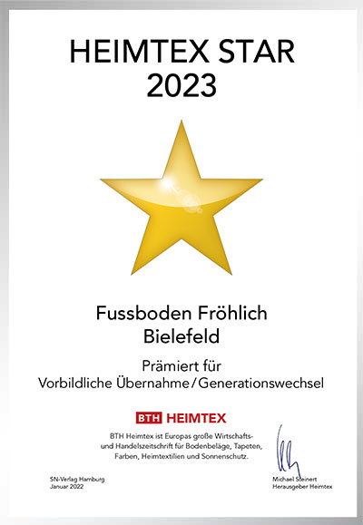 Fussboden Fröhlich-Bettenfachhändler Urkunde Fussboden Fröhlich