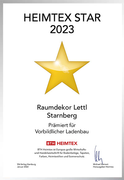 Raumdekor Lettl-Bettenfachhändler Urkunde Raumdekor Lettl