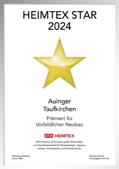 Auinger GmbH-Bettenfachhändler Urkunde Auinger GmbH