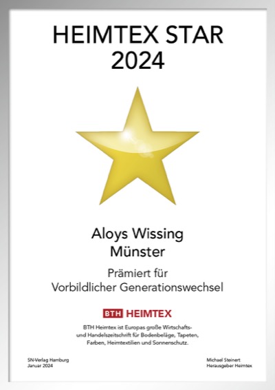 Aloys Wissing KG-Bettenfachhändler Urkunde Aloys Wissing KG