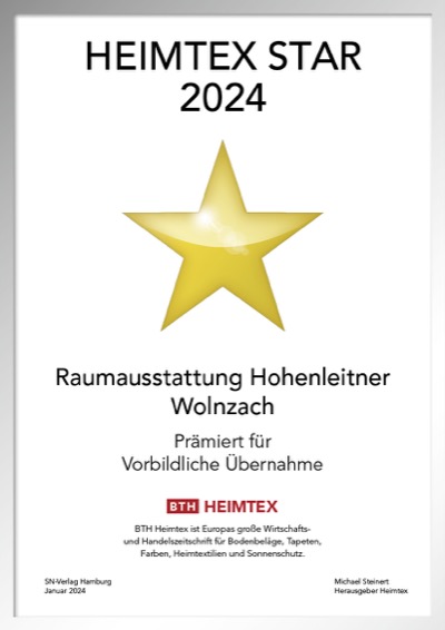 Christian Hohenleitner GmbH-Bettenfachhändler Urkunde Christian Hohenleitner GmbH