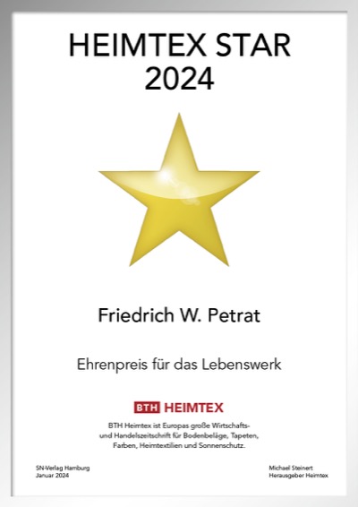 Friedrich W. Petrat-Bettenfachhändler Urkunde Friedrich W. Petrat