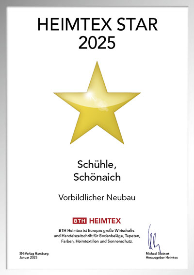 Schühle GmbH-Bettenfachhändler Urkunde Schühle GmbH