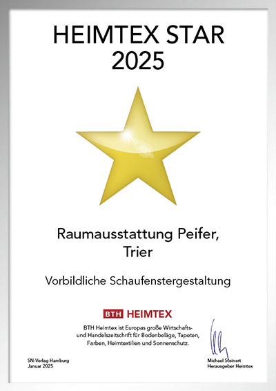 Raumausstattung Peifer-Bettenfachhändler Urkunde Raumausstattung Peifer