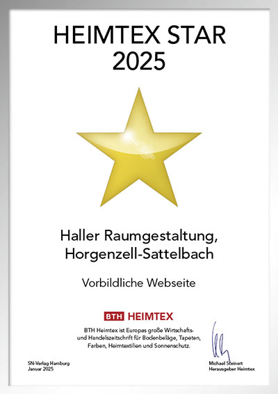 Haller Raumgestaltung GmbH & Co. KG-Bettenfachhändler Urkunde Haller Raumgestaltung GmbH & Co. KG