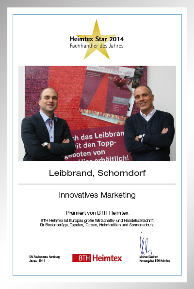 U. Leibbrand GmbH-Bettenfachhändler Urkunde U. Leibbrand GmbH