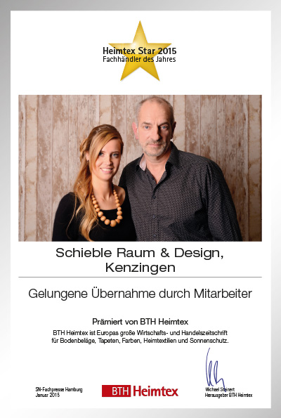 Schieble Raum & Design-Bettenfachhändler Urkunde Schieble Raum & Design