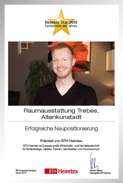 Raumausstattung Trebes-Bettenfachhändler Urkunde Raumausstattung Trebes