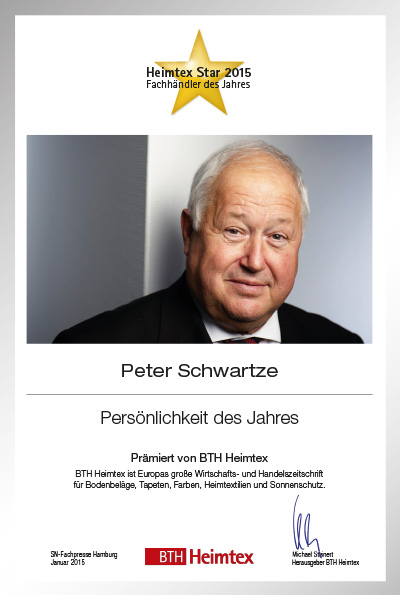 Peter Schwartze-Bettenfachhändler Urkunde Peter Schwartze