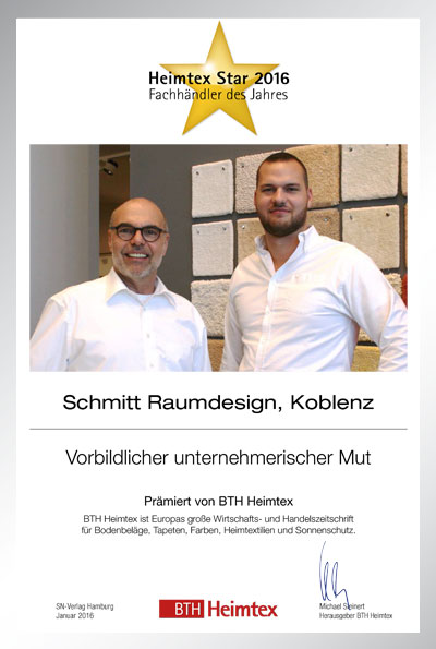 Farben Schmitt GmbH-Bettenfachhändler Urkunde Farben Schmitt GmbH