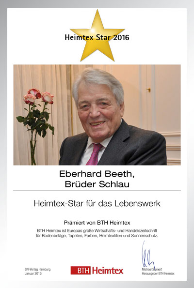 Eberhard Beeth, Brüder Schlau-Bettenfachhändler Urkunde Eberhard Beeth, Brüder Schlau