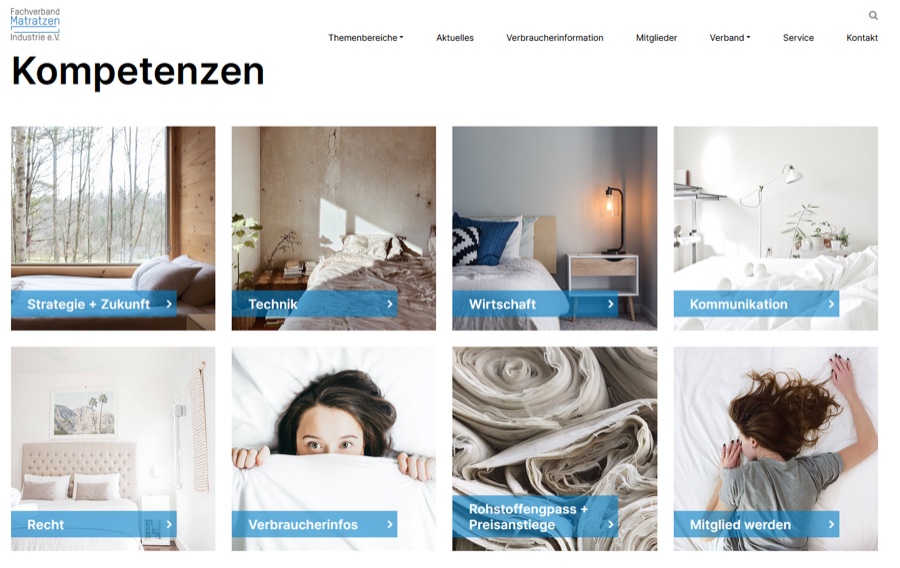 Matratzenverband launcht neue Webseite
Matratzenverband launcht neue Webseite