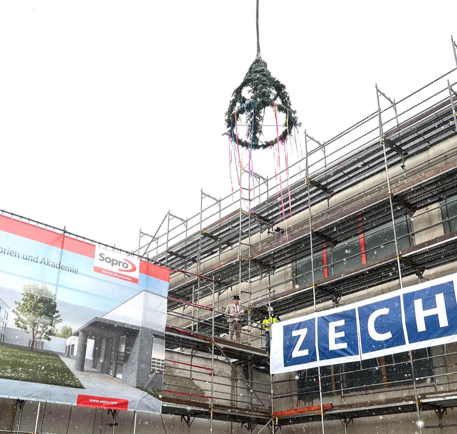 Sopro Bauchemie feiert Richtfest für neuen Firmencampus