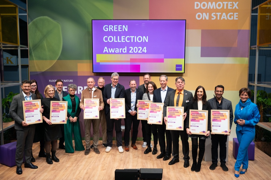 Die Jury kürte mit den Green Collection Awards 2024 zehn besonders nachhaltige Bodenlösungen. Domotex 2024: Zehn Green Collection Awards vergeben