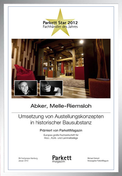 Abker-Bettenfachhändler Urkunde Abker