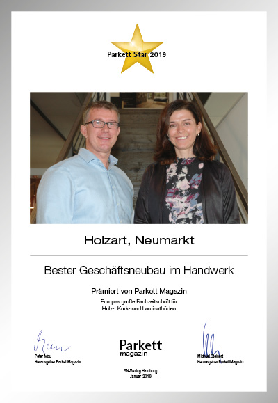 Holzart GmbH-Bettenfachhändler Urkunde Holzart GmbH