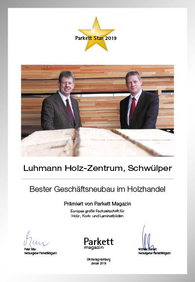 Luhmann Holzhandel GmbH-Bettenfachhändler Urkunde Luhmann Holzhandel GmbH