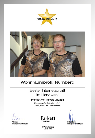 Wohnraumprofi GmbH-Bettenfachhändler Urkunde Wohnraumprofi GmbH