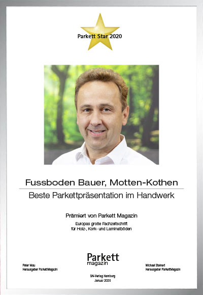 Bauer GmbH & Co.-Bettenfachhändler Urkunde Bauer GmbH & Co.