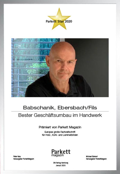 Babschanik GmbH-Bettenfachhändler Urkunde Babschanik GmbH